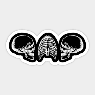skull head Sticker